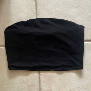 Garage Black Bandeau Top S